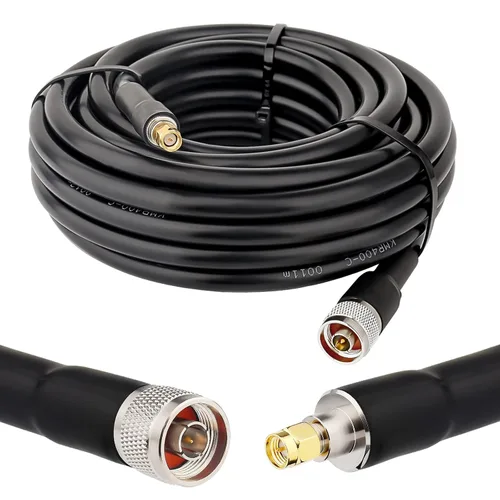 Vista 14 de XRDS -RF Cable SMA a N de 2 pies, conector N-macho a SMA-macho Cable de extensión KMR400 de baja pérdida