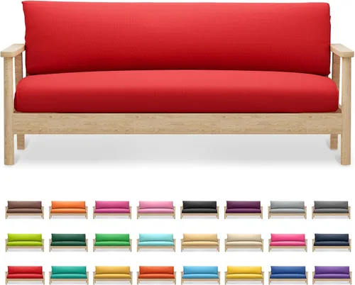 Vista 21 de MoNiBloom Funda para futón de tamaño matrimonial, funda elástica sin brazos, funda para sofá sin brazos, protector de muebles, fundas de cojín Trigo