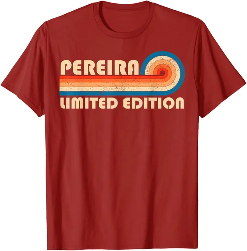 Vista 48 de PEREIRA - Camiseta vintage con apellido retro de los años 80 y 90, Negro