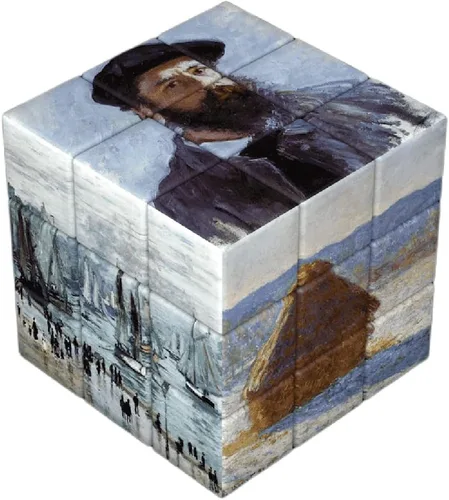 Vista 6 de World Famous Paintings Magic Cube, Art Magic Square, Creative Puzzle Cube (pintura tradicional china)