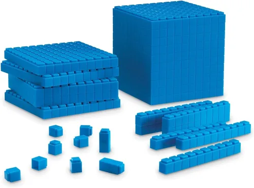 Vista 3 de Learning Resources Juego de iniciación de base entrelazada diez, matemáticas tempranas, conteo, bloques de conexión, juego de 141 piezas, a partir