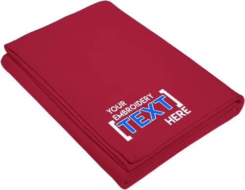 Vista 20 de Printualist Manta de forro polar personalizada, jaspeado atlético, añade tu nombre bordado, manta de recuerdo personalizada para inauguración