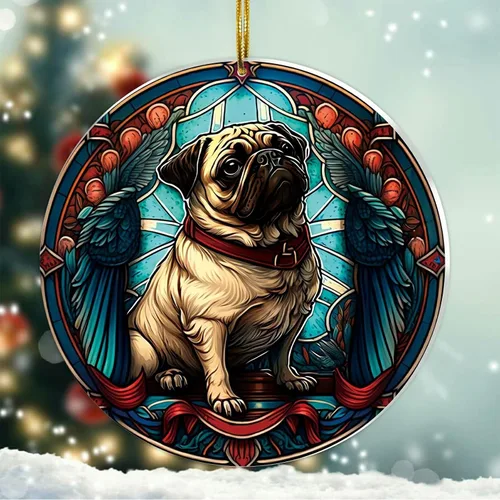Vista 19 de Regalos de Malamute de Alaska - Adorno Navideño de Perro de Alaska 2025 Regalos de Perro de Alaska para Mujeres, Adorno de Malamute de Alaska
