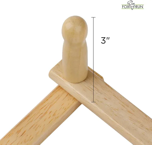 Vista 6 de Fox Run Estante de pared extensible de madera de haya para tazas de café