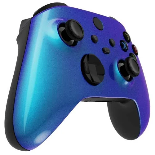 Vista 2 de Glossy Enigma - Controlador sin MODDED compatible con Xbox One Series X diseño único personalizado conector de 0138in