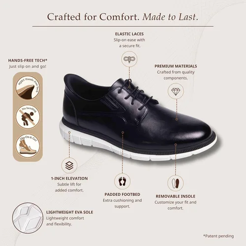 Vista 8 de Marc Joseph New York - Zapatos para hombre Cloud Street (tecnología manos libres)