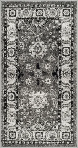 Vista 32 de SAFAVIEH Vintage Hamadan Collection - Alfombra de área de 2 pies 3 pulgadas x 4 pies, naranja y azul, diseño tradicional persa, no desprende pelusa