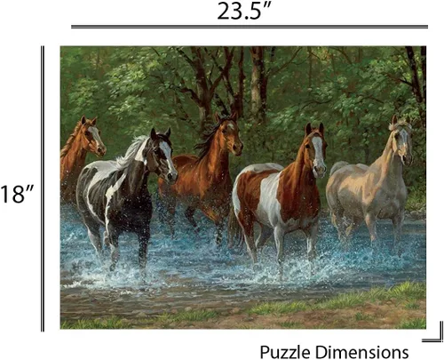 Vista 4 de Springbok Puzzle to Remember - Actividad de Alzheimer y Demencia - Rompecabezas de 36 piezas Summer Creek - Hecho en Estados Unidos
