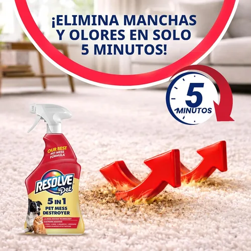 Vista 7 de Resolve® Spray limpiador de alfombras 5 en 1 para manchas y olores, 22