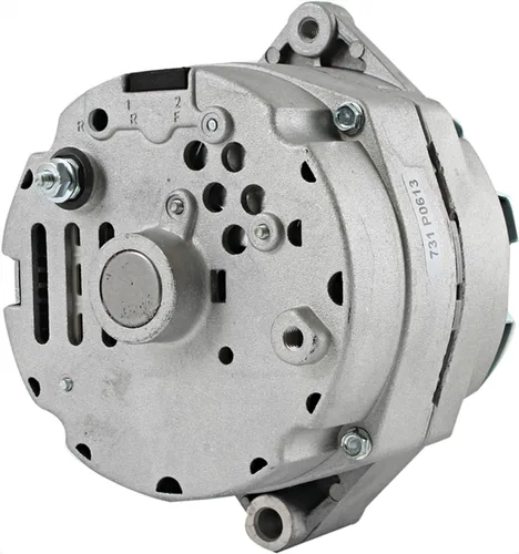 Vista 3 de Generador de tractor de 63 amperajes alternador de 1 cable con polea de 1/2 pulgada compatible con/reemplazo para John Deere Case, 400-12455