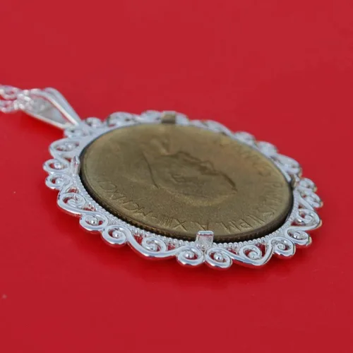 Vista 5 de 1991 Vaticano 200 Liras BU Moneda No Circulada 925 Collar NUEVO