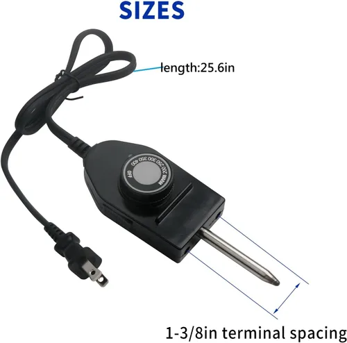 Vista 2 de 06900 Sonda Termostato de Control de Temperatura Cable para Presto Electric Skillets Parrillas Planchas 1 & 3/8" Espacio entre Terminales Control