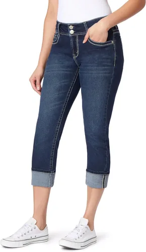 Vista 20 de WallFlower Vaqueros Luscious Curvy de 23.5” de cintura media para mujer, jeans de mezclilla Insta Stretch para juniors Albahaca