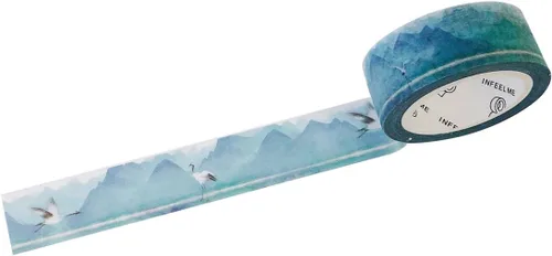 Vista 10 de Wrapables Scenic Nature Washi Cinta de enmascarar, árboles de otoño