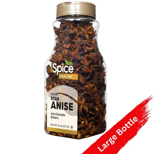 Vista 3 de iSpice Premium Anís estrellado multiusos Especias esenciales de cocina Anis Estrellado Estrella De Anis totalmente natural 8 oz (227 g)