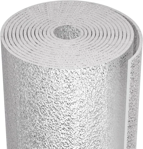Vista 9 de Aislamiento de ventana para el calor del verano, rollo de aislamiento reflectante de burbujas de 16" x 10 FT, película reflectante para ventana