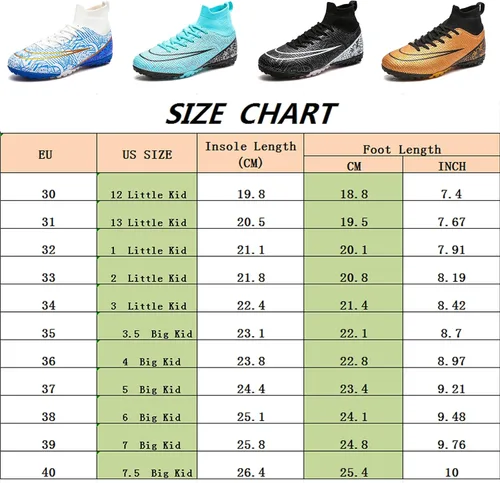 Vista 2 de YANGTAOZI Zapatos de fútbol de césped para niños y niñas, jóvenes, para interiores y exteriores, zapatos de fútbol (niños pequeñosniños grandes)
