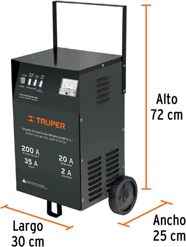 Vista 3 de TRUPER CARBA-200 Cargador de batería de coche de 12 V/200 amperios