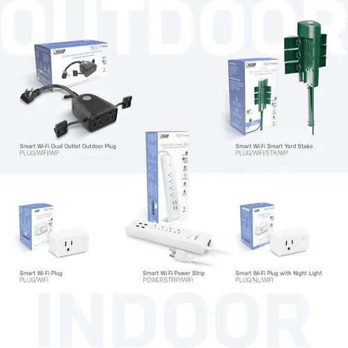 Vista 7 de Feit Electric Enchufe inteligente, funciona con Alexa y Google Home, no requiere concentrador, solo red de 2.4 GHz, control remoto desde cualquier