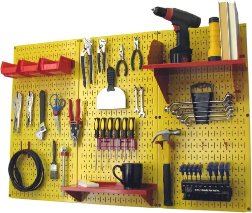 Vista 17 de Organizador de herramienta control de pared 30-wrk-400wb estándar panel perforado mesa de trabajo de metal, 30-WRK-400 BB