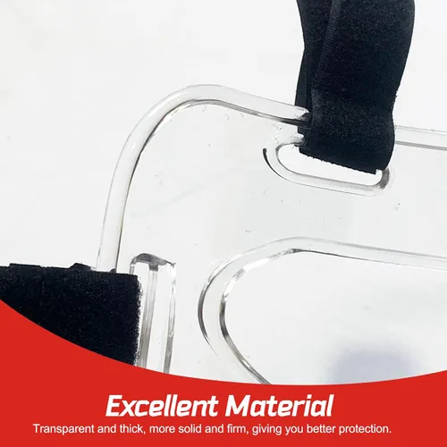 Vista 3 de Máscara transparente de taekwondo protector desmontable para la cabeza, cubierta de protección facial para artes marciales boxeo Sanda