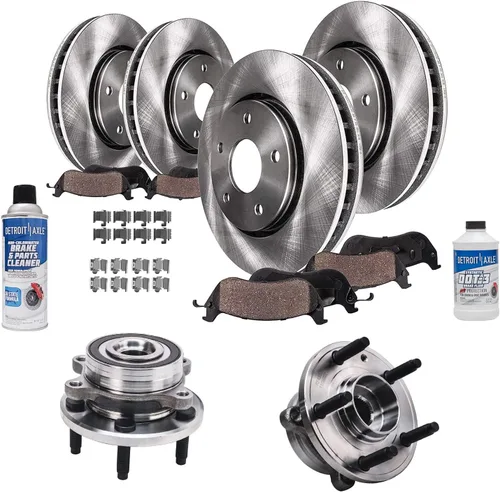 Vista 71 de Detroit Axle - Rotores de freno para Nissan NV2500 NV3500 NV1500 NV1500 2012-2021, repuesto de rotores de freno de disco: rotor delantero de 14.17