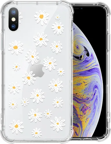 Vista 16 de Funda compatible con iPhone X/Xs, TPU suave, transparente, a prueba de golpes, funda protectora transparente para iPhone X/XS, alpaca