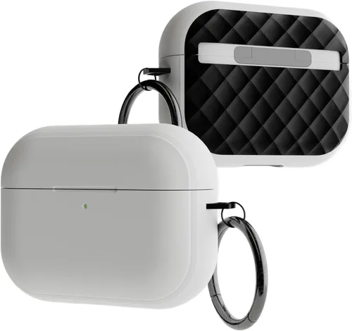 Vista 8 de HUSH Funda premium para Airpods Pro de 2ª generación compatible con Airpods Pro de 1ª/2ª generación, compatible con carga inalámbrica