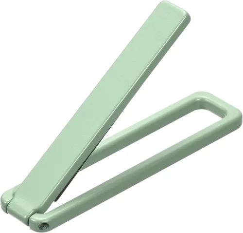 Vista 13 de uxcell Soporte delgado para teléfono celular, soporte de escritorio horizontal y vertical, soporte plegable para teléfono para la mayoría de Amarillo