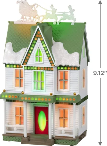 Vista 5 de Hallmark Keepsake 2020, Sound-a-Light Christmas Village Festive Home Decoración de mesa con luces LED (0001QFM3371)
