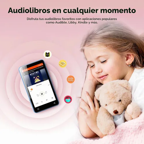 Vista 3 de Innioasis Reproductor de MP3 G3 con Bluetooth y WiFi, reproductor de 160G Azul