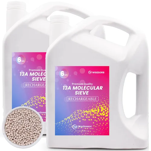 Vista 19 de Wisesorb - Perlas desecantes de tamiz molecular 5A de 3.17 KG, deshumidificadores dessecantes reutilizables absorbentes de humedad