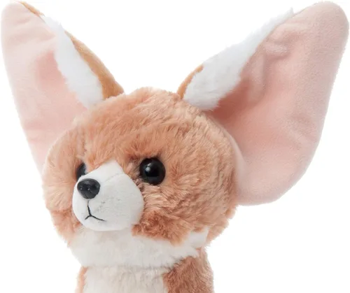 Vista 3 de The Petting Zoo Fennec Fox - Animal de peluche, regalos para niños, animales salvajes del zoológico Onez, juguete de peluche de zorro Fennec de 12