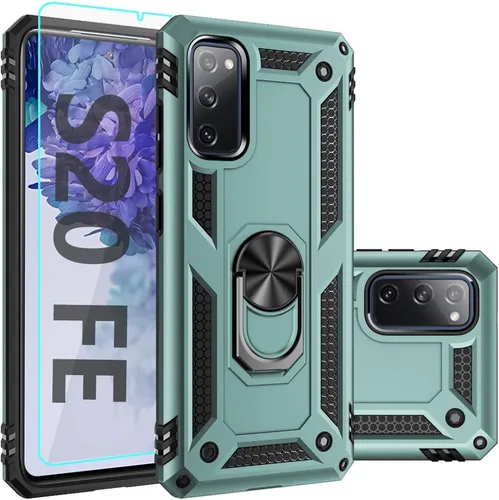 Vista 10 de Funda para Samsung Galaxy S20 FE, Funda Galaxy S20 FE 5G, con protector de pantalla, [grado militar] cubierta probada contra caídas de 16 pies