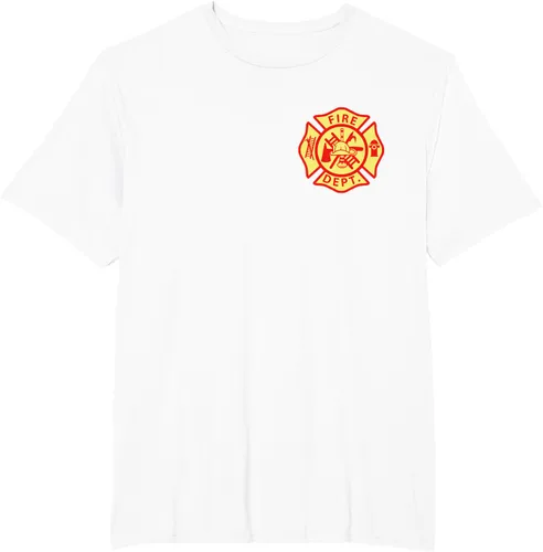 Vista 58 de Camiseta con logotipo de bomberos con símbolo de bombero, Negro