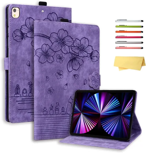 Vista 11 de Funda para Apple iPad 10.2 de 9ª/8ª/7ª generación (2021/2020/2019) con función de encendido y apagado automático, ultra fina y ligera, soporte