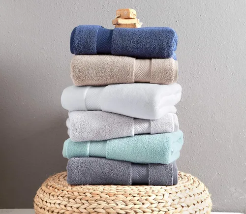 Vista 7 de Classic Turkish Towels CTT - Juego de toallas de lujo de 6 piezas, 100% algodón turco, de secado rápido, altamente absorbentes y cómodas, incluye 2