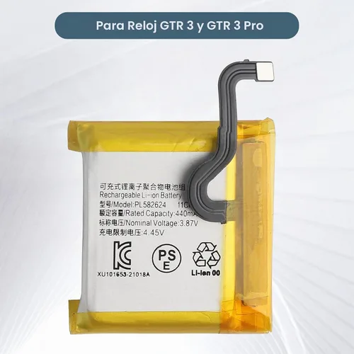 Vista 3 de Batería de repuesto PL582624 compatible con Amazfit GTR 3, GTR 3 Pro con kit de herramientas de reparación