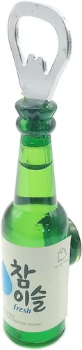 Vista 11 de Abridor de botellas de cerveza de acrílico creativo Forma de taza de cerveza Abrebotellas Accesorios de cocina Refrigerador (B)