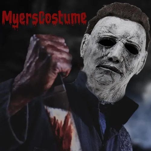Vista 6 de Máscara de Michael Myers y disfraz de Michael Myers, máscaras de Micheal Myers para adultos, espeluznante micheal myers Halloween, máscara original