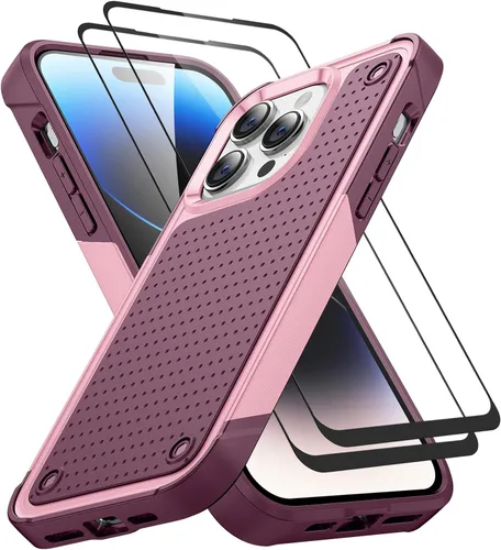 Vista 369 de Jeylly Funda para iPhone SE/Funda para iPhone 5S, Exterior de Plástico Duro que Absorbe Golpes + Interior de Silicona de Goma Defensor contra