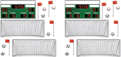 Vista 2 de Accesorios de fútbol para fiestas (1 unidad) (13/paquete)