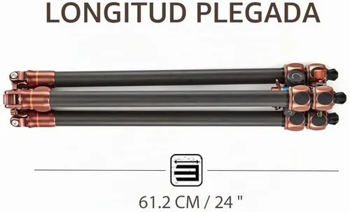 Vista 6 de 3 Legged Thing Pro Range 2.0 Winston 2.0 Kit de sistema de trípode de fibra de carbono – Trípode ajustable para cámara con 3 patas desmontables