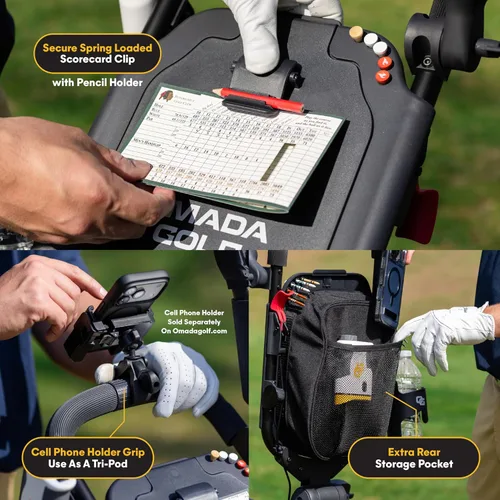 Vista 2 de [Usado] Trilite Carrito de Golf Push Carrito de Golf Ligero y Plegable Soporte Ajustable para Bolsa de Golf