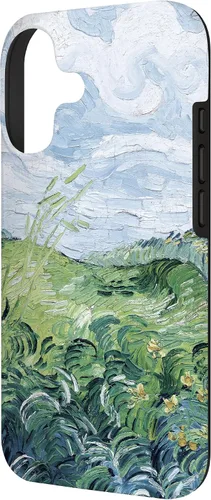 Vista 2 de Van Gogh - Carcasa para iPhone 17, diseño de campos de trigo verde