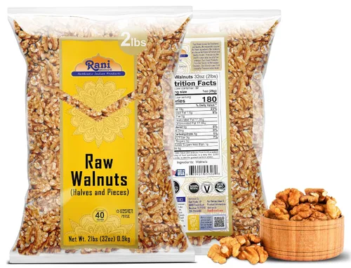Vista 7 de Rani Nueces crudas, mitades y trozos 32 oz (2 libras) 32.03 oz ~ Todo natural Vegano Apto para gluten Producto fresco de Estados Unidos