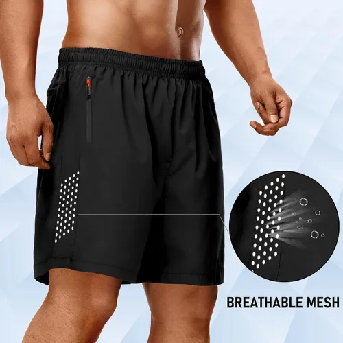 Vista 3 de FIONECA Mens Athletic Shorts Quick Dry, Lightweight Running Shorts for Men with Pocket Workout Gym Shorts for Men Training