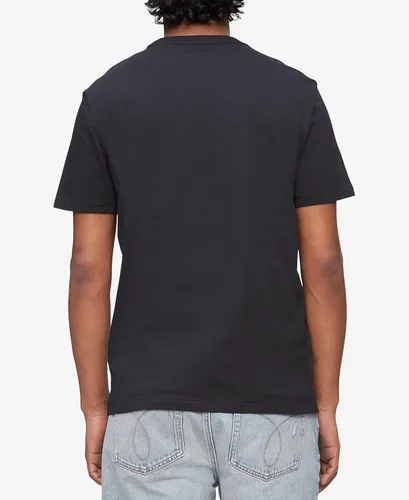 Vista 2 de Calvin Klein Camiseta de algodón liso con cuello redondo para hombre