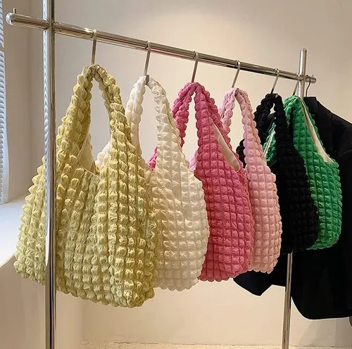 Vista 9 de Bolsas Hobo de burbujas para mujer, bolsa de mano de burbujas, bolsa de hombro de nube, bolso Hobo, bolso casual, bolso de regalo para mujeres 2023