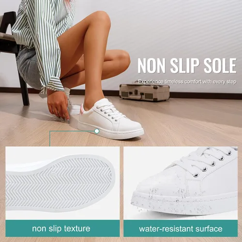 Vista 29 de Vepose Zapatillas de tenis casuales cómodas con cordones 8003 para mujer